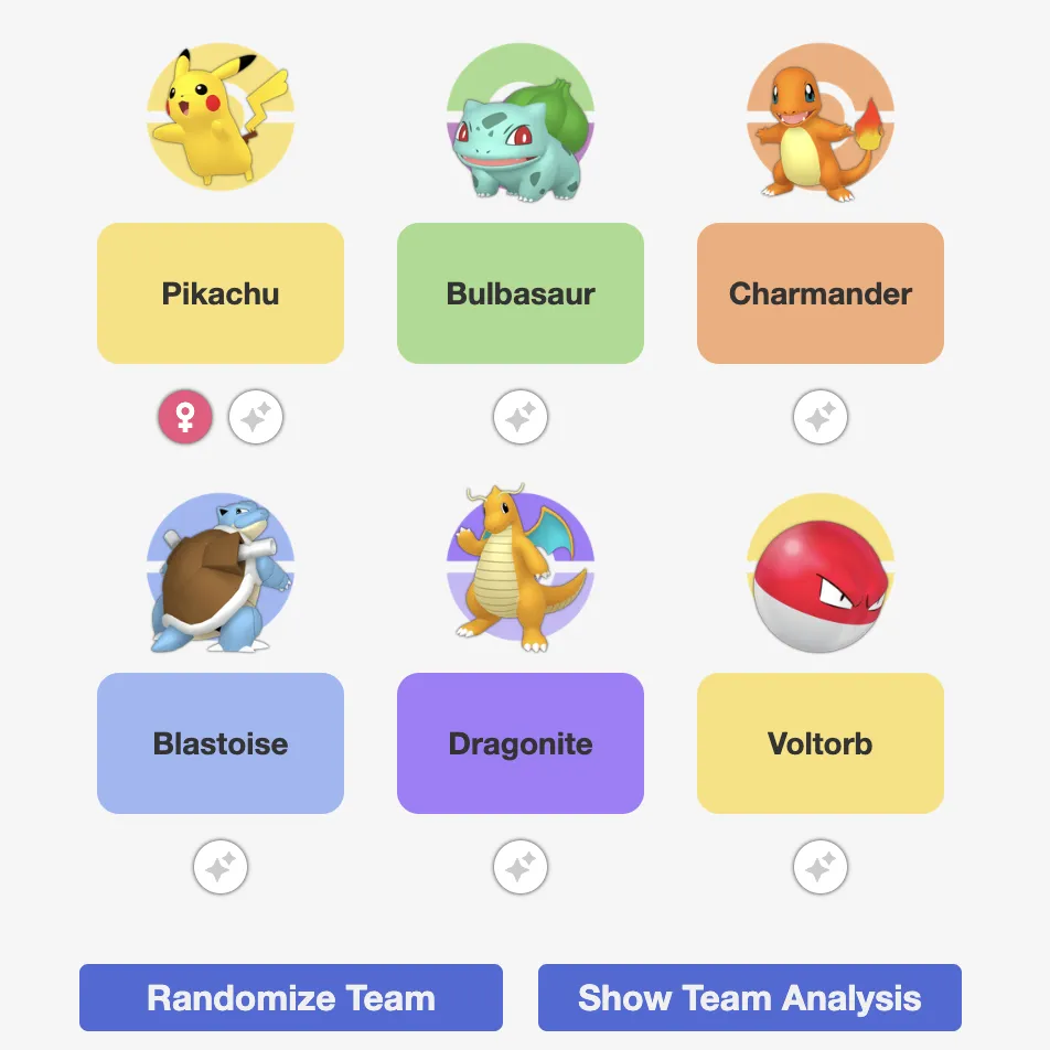 Pokemon Team Builder - Build your perfect team